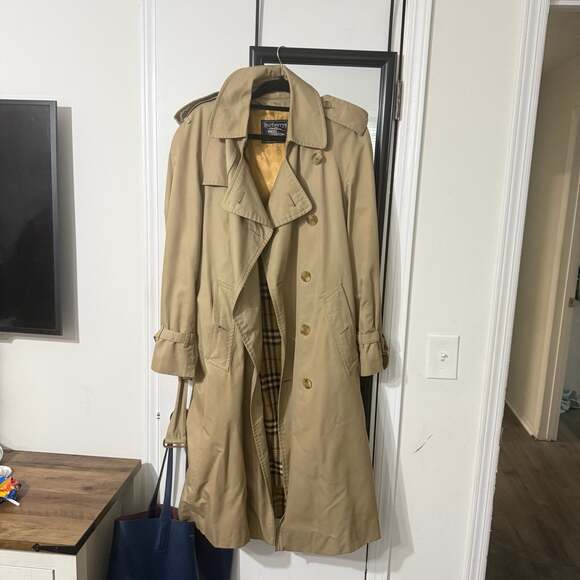 Burberrys Jackets & Blazers - Vintage Burberrys Made in England Trench Coat with Nova Check Lining